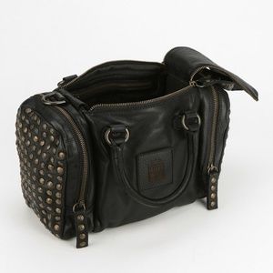 Frye Brooke Speedy Satchel Black Cross Body